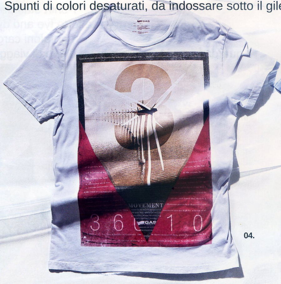 ガス　Tシャツ　GAS T-SHIRTS 80709 T-shirt Scuba/S Wind 18 2032 Jersey As Dye 2925 Pearled Grey
